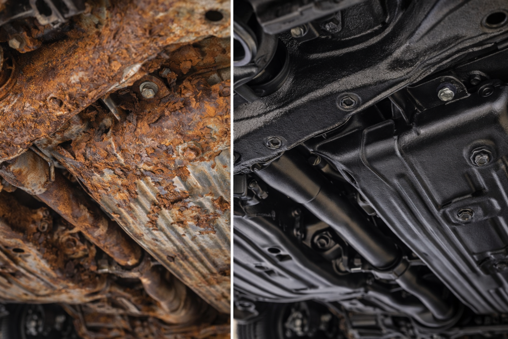 Rust vs protection undercarriage comparison