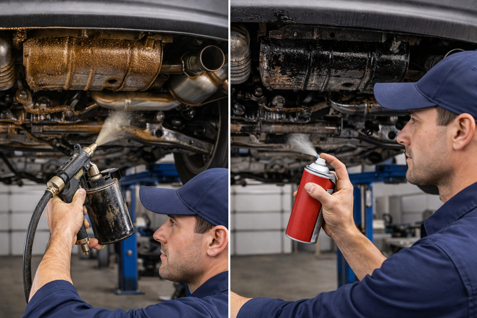 Comparing rust-proofing methods in garage