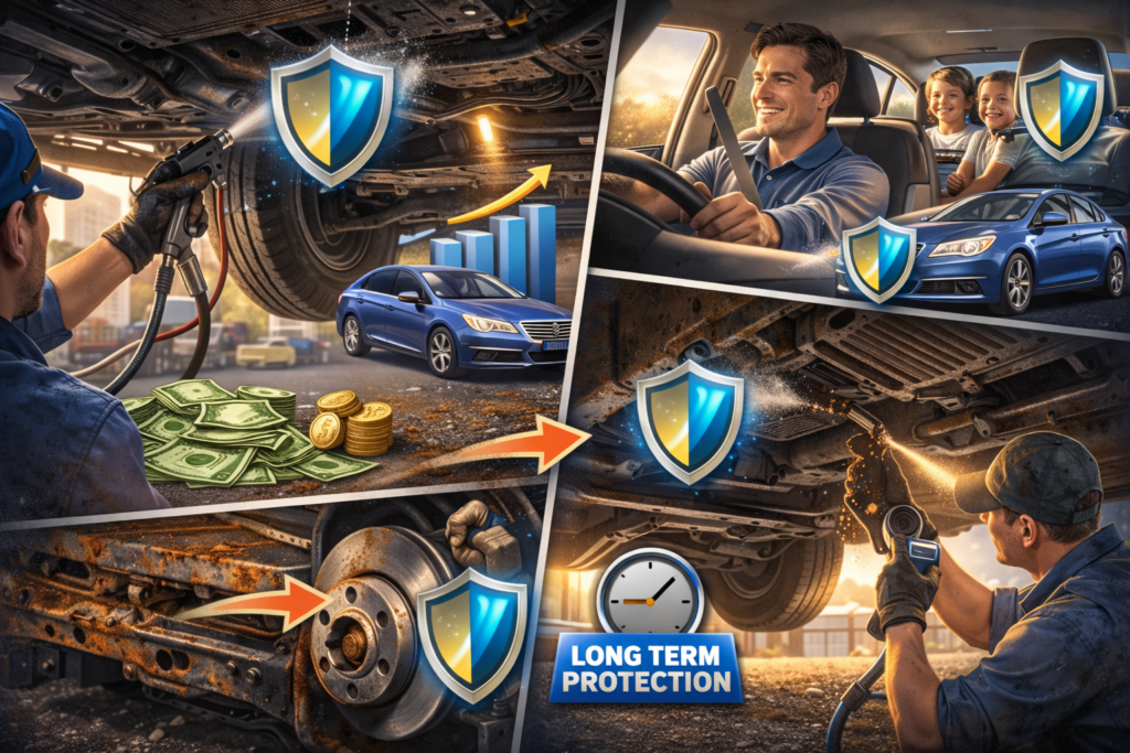 Rust-proofing benefits for your car