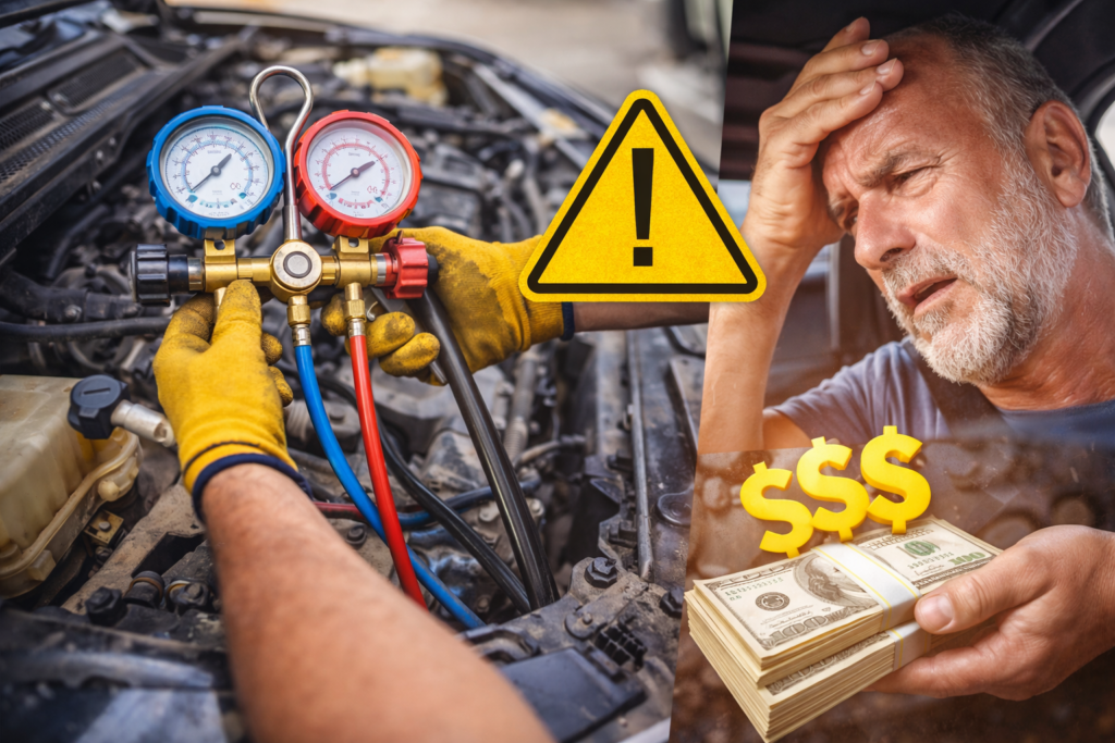 Car AC service and repair costs