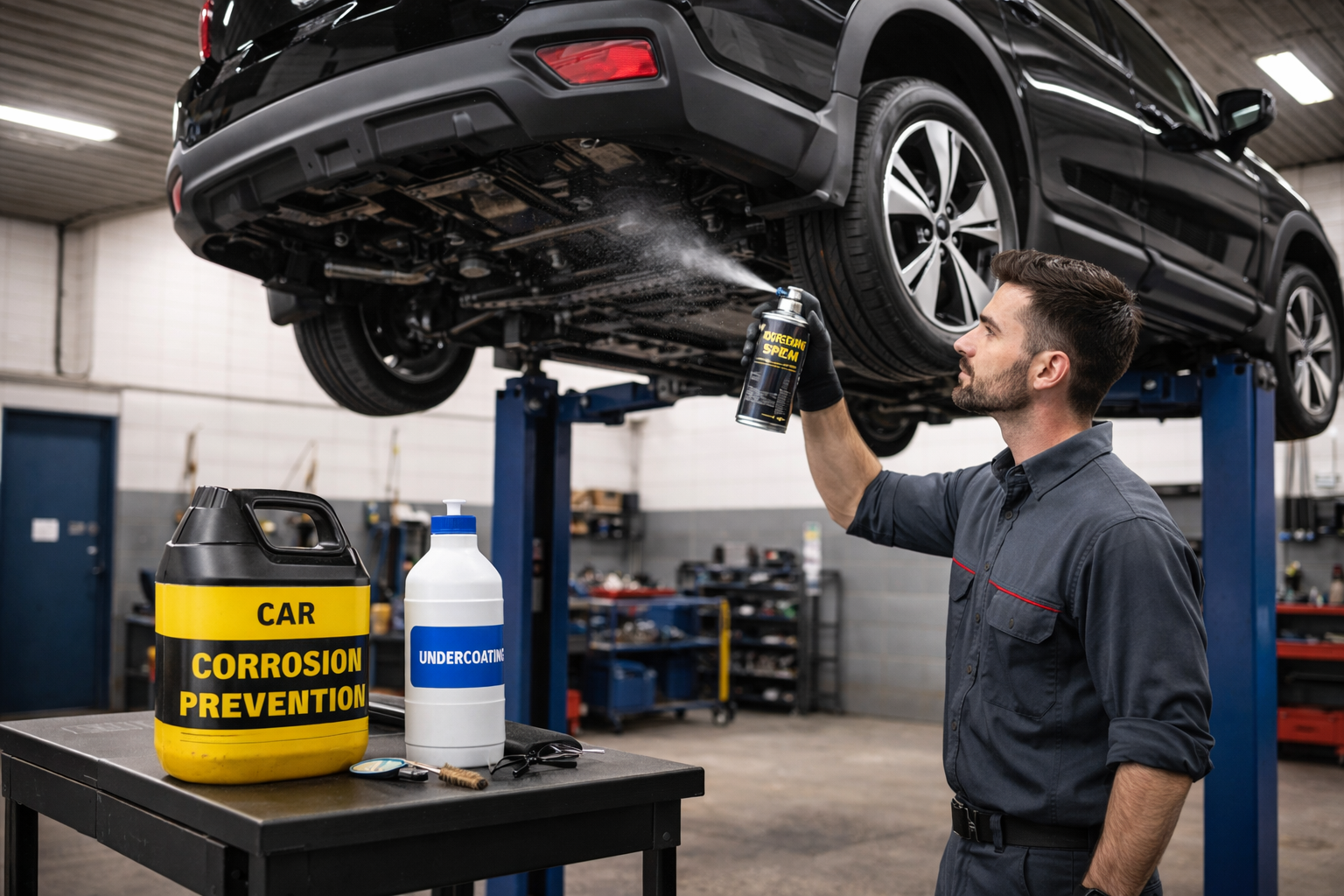 Car corrosion protection in action