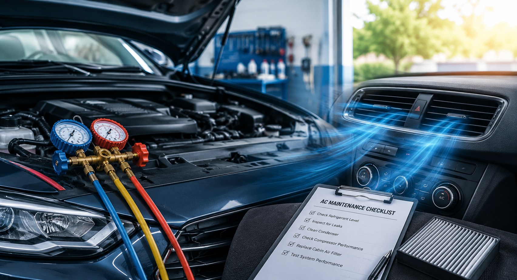 Gauges, Cool Air, and AC Checklist header image